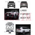 LX600 Kuboresha F-Sport Toleo la mbele Bumper Grille BodyKit